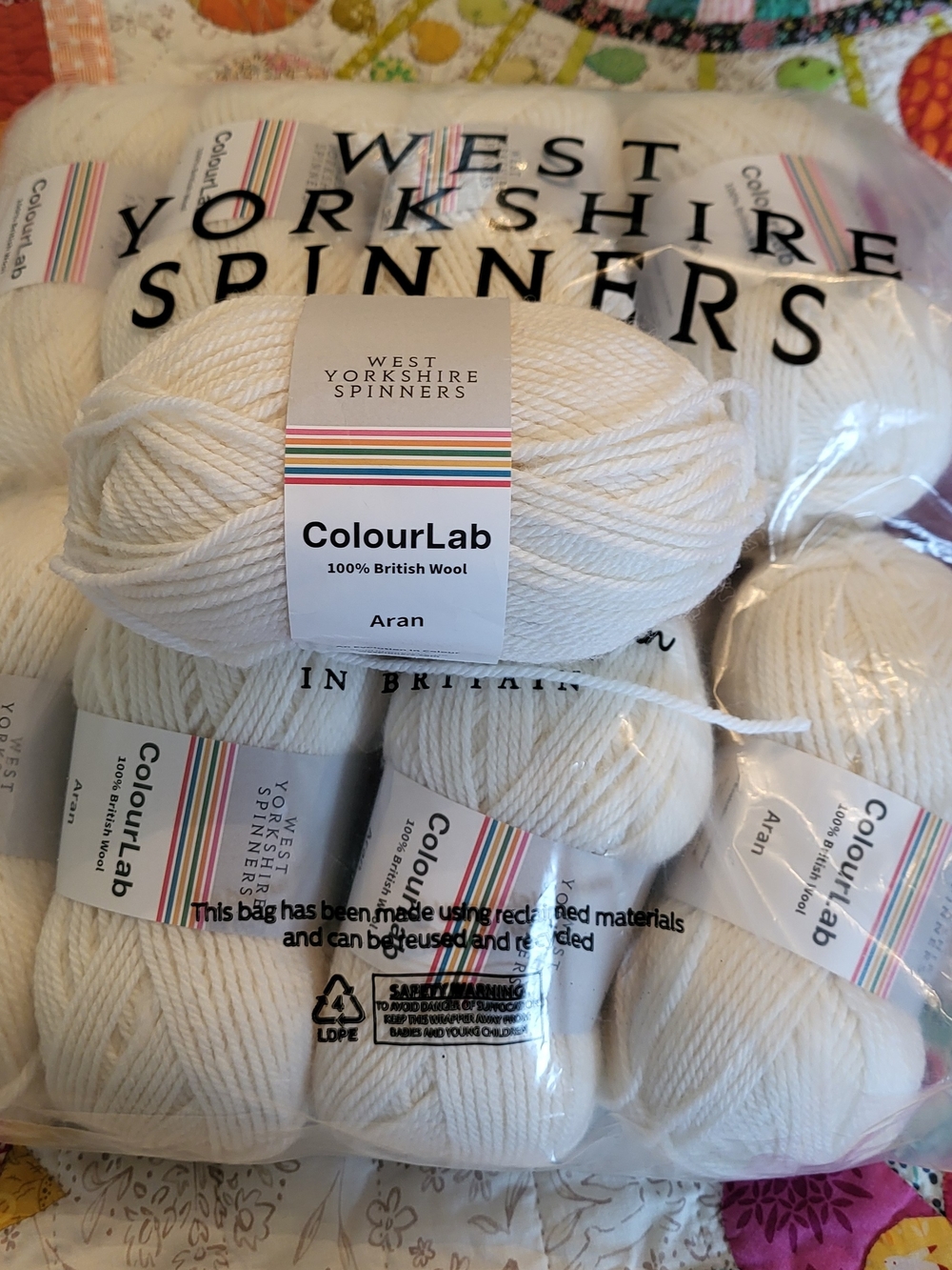 West Yorkshire Spinners ColourLab Aran Yarn - White